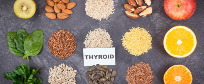 Fruits, vegetables and other ingredients as beneficial eating for thyroid gland тироидна жлезда